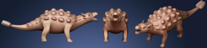 3D мадэль Анкилозавр (1) (STL)